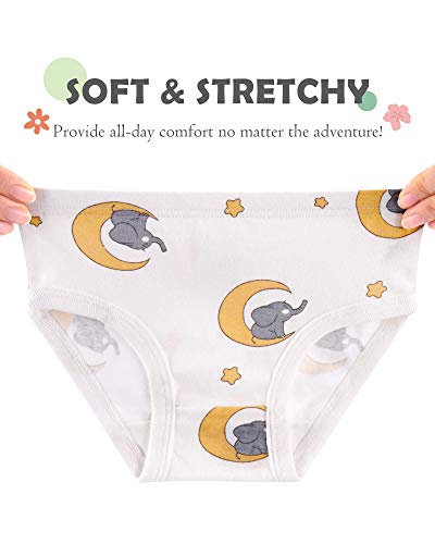 Blooven Girls’ Underwear Soft Cotton Toddler Panties Briefs (Pack of 6)3