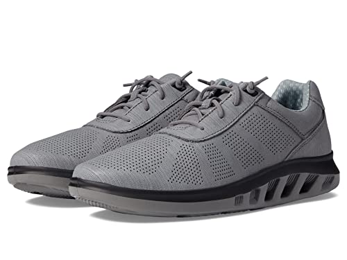 Zapato de garganta en U Johnston & Murphy Amherst de piel grano completo gris 42 EU