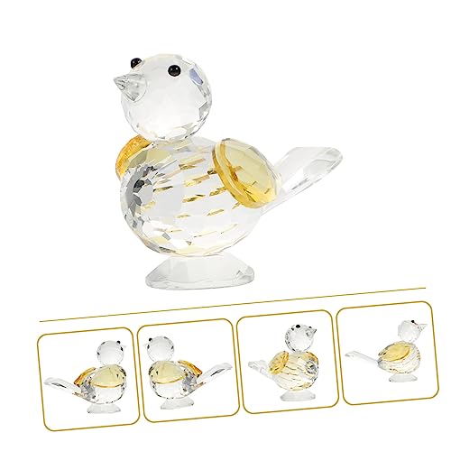 Oiseau en cristal miniature de table et décorations maison bureau - 5