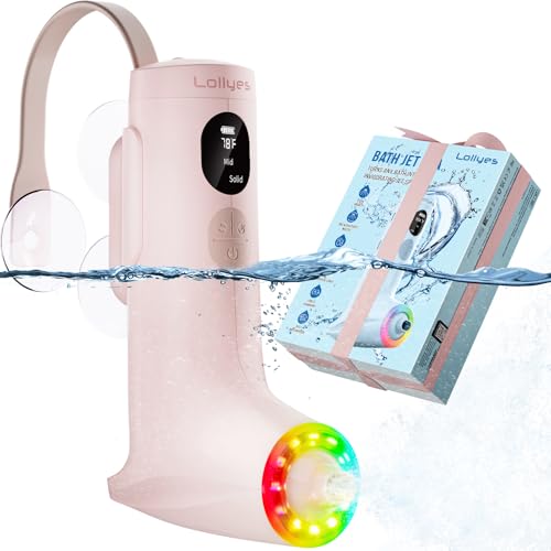 Jets de bain pour baignoire, mode jet de bain/bulle, accessoires de baignoire portables sans fil avec 3 niveaux de vitesse réglables pour se détendre au...