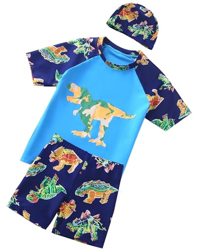 Bañador Niño 2 a 10 Años - Anti UV Camiseta y Shorts de Baño Niño Bañador Natacion Protección UV UPF 50+