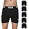 PUMA Kit 5 Cuecas Boxer Puma Sem Costura Microfibra Elástico 40mm Masculino, 5 Preto, G