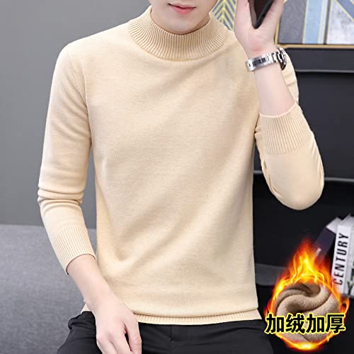 Pull à col roulé pour homme couche de base en tricot grande taille