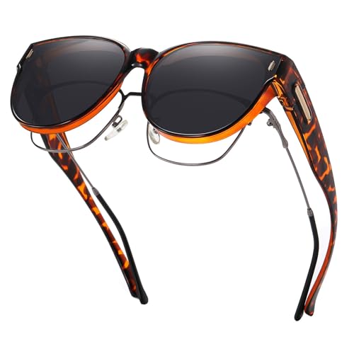 Image of HAOLOTA Fit Over Glasses Sunglasses for Women Polarized