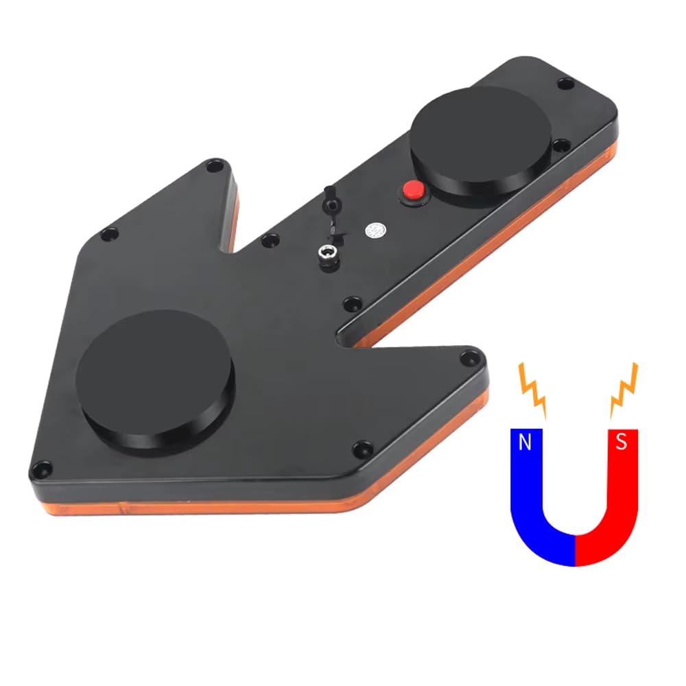 Toplionace Luz de Flecha Magnética Recargable para Vehículos de Riego y Saneamiento, Indicador LED de Advertencia de Giro.