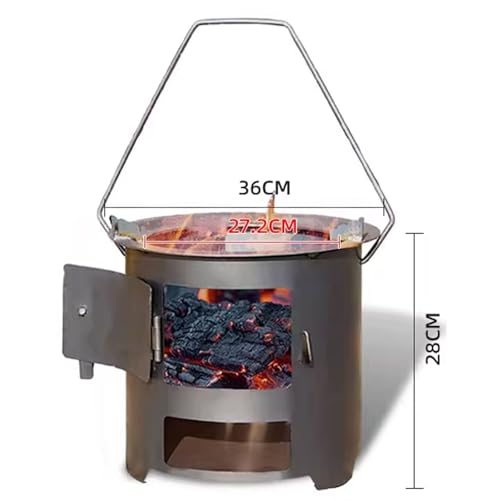 Rocket Stove réchaud d'extérieur en fer idéal pour le camping sauvage - 3