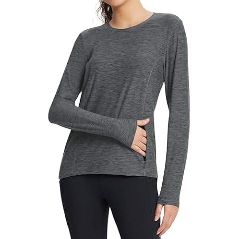 BALEAF Women's Long Sleeve Workout Top Cover