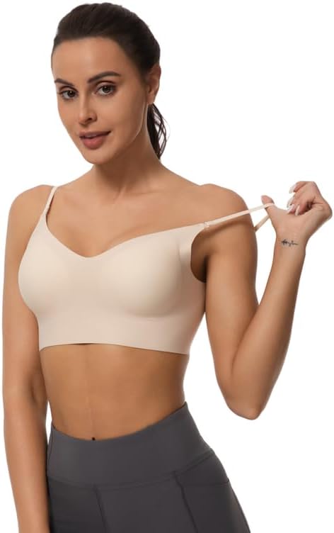 Low Back Push Up Bra Seamless Wirefree Comfort Padded Bralette Backless Convertible Support Bras - Image 2