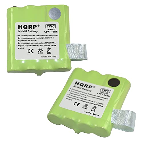 Hqrp Two Rechargeable Batteries Compatible With Midland Lxt-376 / Lxt376 / Lxt-380 / Lxt380 / Lxt380Vp3 Two-Way Radio #TOP10