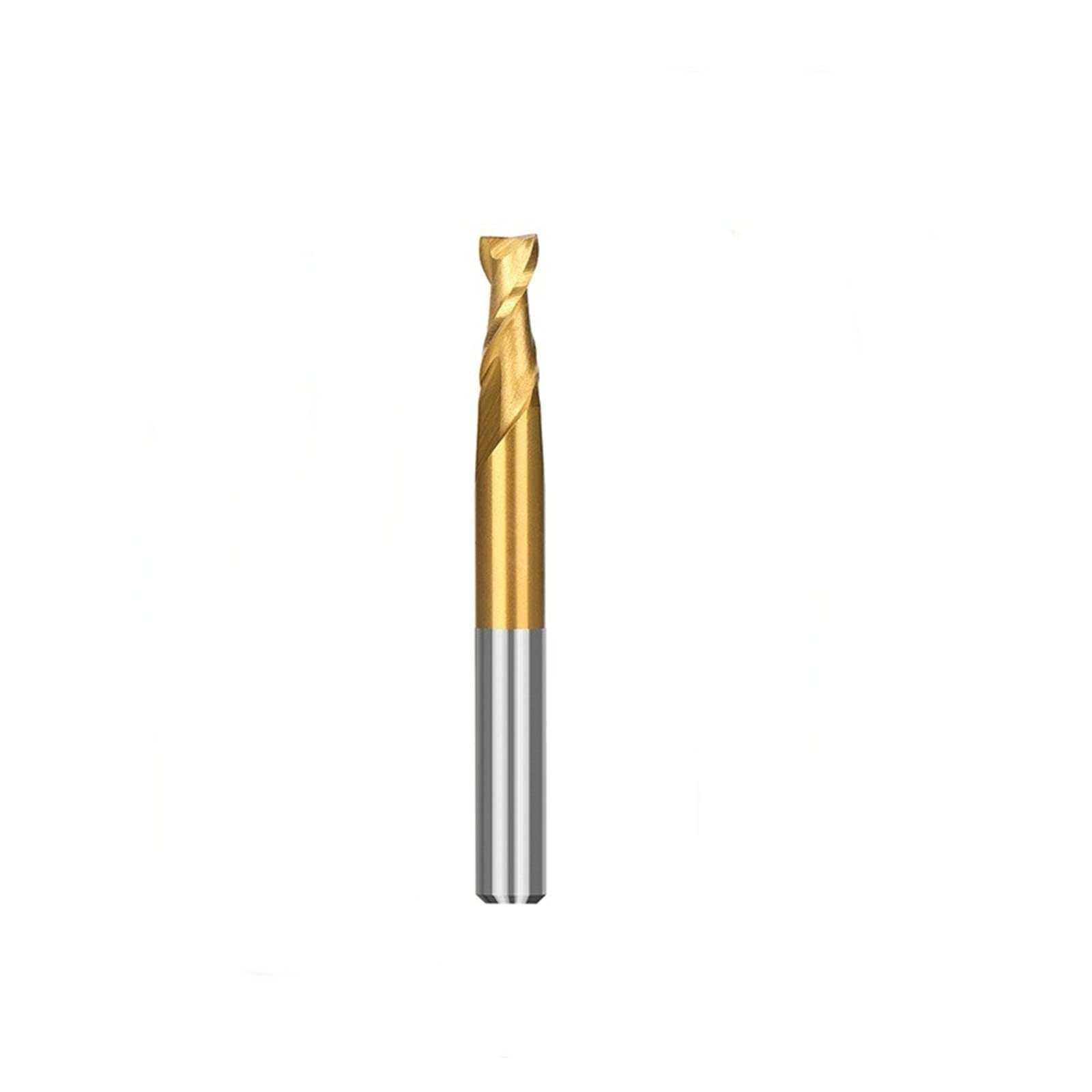 Frez CNC, frez z płaskim łbem z węglika spiekanego, frez HSS, 2-fletowy, spiralny frez do drewna, metalu, aluminium