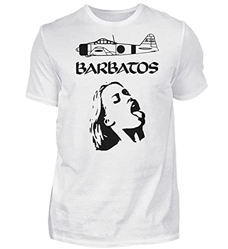 T-Shirt Barbatos Rocking Metal blanc pour vos concerts de rock