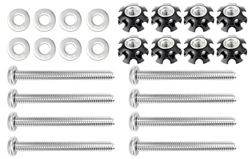 TYHI RV Ladder Repair Kit Nutty Stainless - 304 Stainless Steel Folding Ladder for RV Trailer Camper, Adjustable Installation, Tool-Free Installation, RV Ladder Parts and Accessories (Pack of 8)