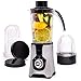Lemontree Blender stojący Smoothie Maker 700 W, szklana butelka 1,5 l, 2 regulowane prędkości i funkcja pulsu, funkcja kruszenia lodu, nadaje się do mycia w zmywarce