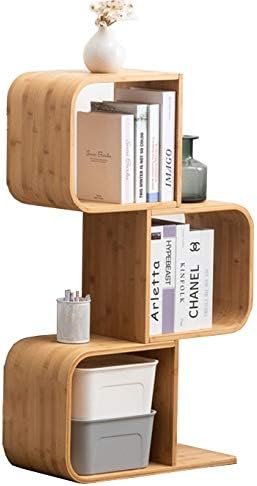 Amazon Co Jp 本棚棚 光高級木製の床収納ラック 格子棚 本棚創造的本棚 リビングルーム出窓の本棚 文房具 オフィス用品