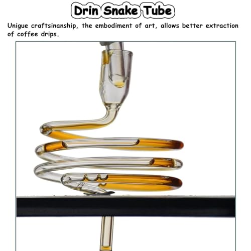 Kaltbriech Tropfturm wiederverwendbares Glas-Eiste-Kaffeemaschine, das vertikale Glasbehälter und Holzständer 5-8 Tassen, wiederverwendbares transparentes Eiskalter Brew Dripper für kommerzielles 6 Kaltbriech Tropfturm wiederverwendbares Glas-Eiste-Kaffeemaschine, das vertikale Glasbehälter und Holzständer 5-8 Tassen, wiederverwendbares transparentes Eiskalter Brew Dripper für kommerzielles