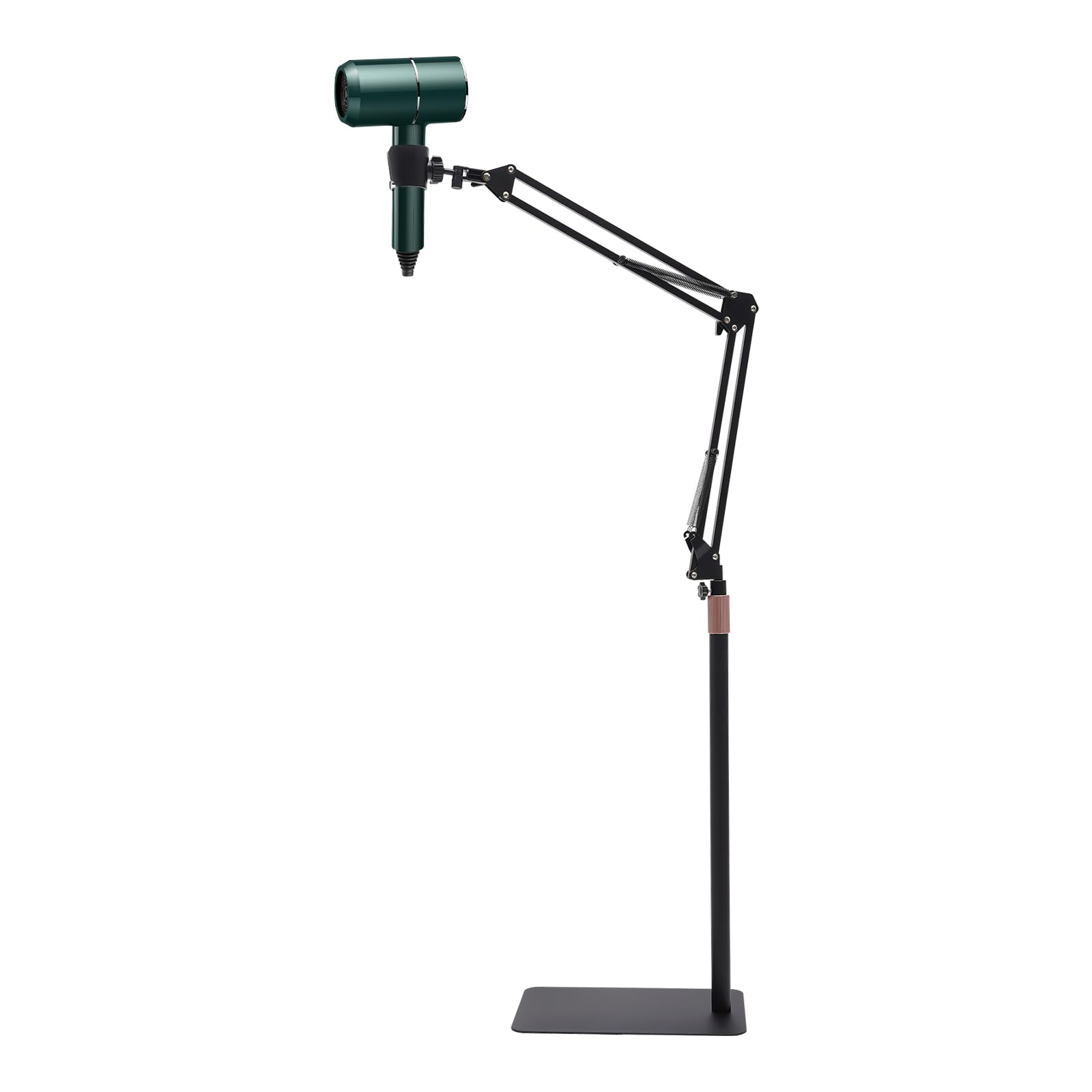 Hair Dryer Stand, 360 Degree Rotating Blow Dryer Holder, Adjustable Height