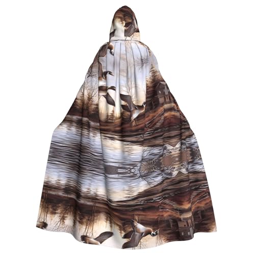 Capa con capucha de patos Mallard disfraz de escenario para cosplay y Halloween de adultos