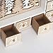 BRUBAKER Reusable Wooden Advent Calendar to Fill - Flying Santa Claus with LED Lighting - DIY Christmas Calendar 13.98 x 2.36 x 10.63 inches