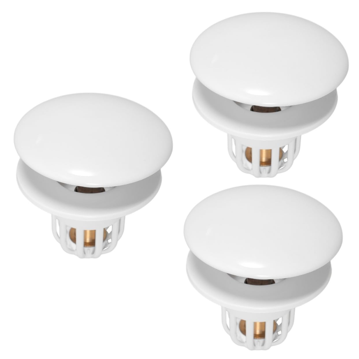 jojofuny 3piezas Tapón De Drenaje De Cerámica para Lavabo y Bañera De Reforzado y Diseño Instalación y Prevención De Olores