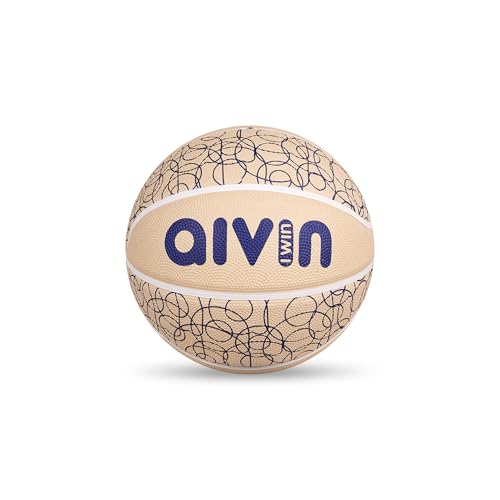 Aivin N’WAAB Basketball – Strong Bounce | Superior Grip | 8 Panels | Molded Durable Rubber Cover with Pebbled Texture for Better Grip - Size 7