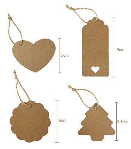 Tomkity 200 Pezzi Etichette di Carta Targhette per...