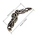 dophee 10Pcs Antique Brass Decorative Pull Handle for Mini Jewelry Box Drawer Cabinet Chest Decoration Arch Shape 1.77