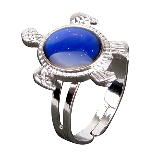 TOMYEUS Bagues mignonnes pour fille - Personnalisées - Détection de température - Changement de couleur - Pour ma belle fille - 8,25 - Argent Cover