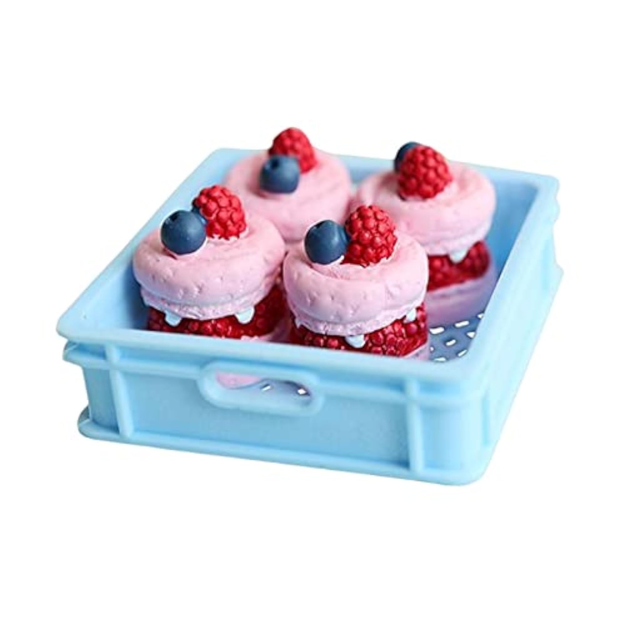 Miniature Fruit Basket Model Resin Simulated