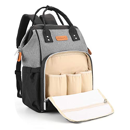 Mochila para Madre y bebé  para pañales de Gran Capacidad  con Puerto USB   Adecuada