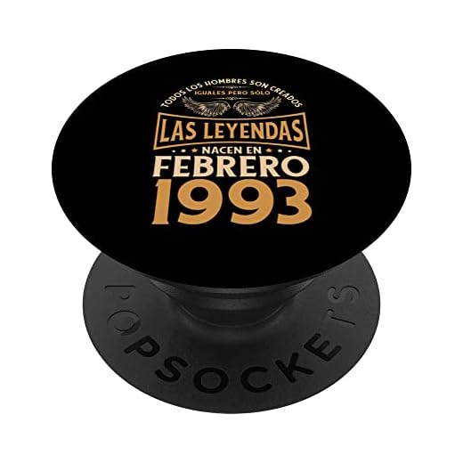 Cumpleaños Hombre Regalos Las Leyendas Febrero 1993 PopSockets PopGrip Intercambiable