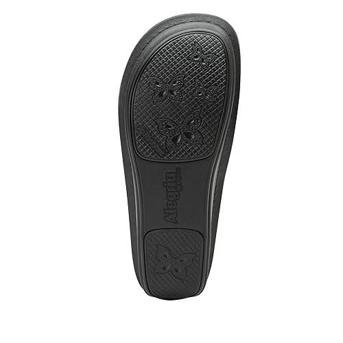 Image of Alegria Women Kamila - Timeless Comfort, Arch Support and Style for Everyday Elegance - Nursing and Healthcare Professionals Slip-Resistant Mules - Open Back Leather Comfort Walking Clog Shoes