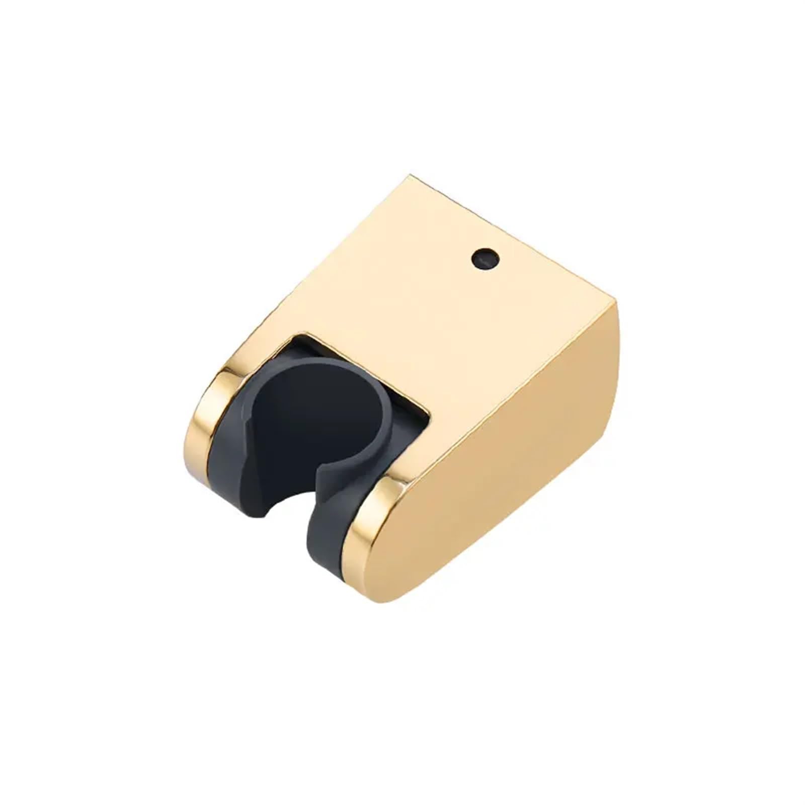 Djskldf Golden Shower Head Holder Abs Fixed Adjustable Handheld Shower Holder Bracket Wall Mounted Bathroom Accessories Sprayer(Golden)