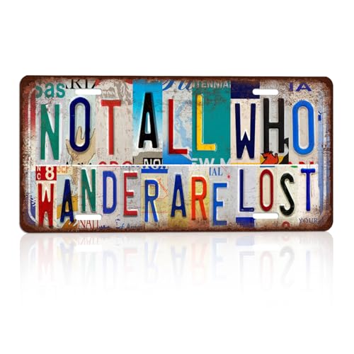 CHCdecor Vintage Not All Who Wander Are Lost Wall Decor