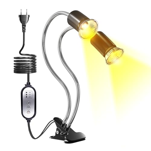 Lampada Riscaldante Per Tartarughe A Due Teste - UVB E Calore, Per Acquari E Terrari - Foto 6