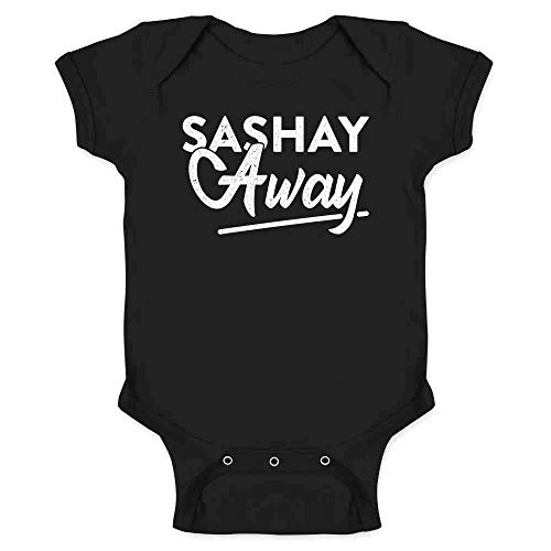 Sashay Away Funny Quote Drag Queen Infant Bodysuit for Babies Black 6M