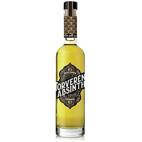 Morveren Absinthe 35cl - ABV 66% High Proof Alcohol - An Award-Winning Wormwood, Strong Alcohol Absinthe Drink, Handcrafted in Cornwall Cover