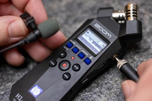Image of Zoom H1essential 2-Track 32-Bit Float Portable Audio Recorder Bundle with APH-1e with Hairy Windscreen, Padded Shell Case, AC Adapter, & USB C-Cable
