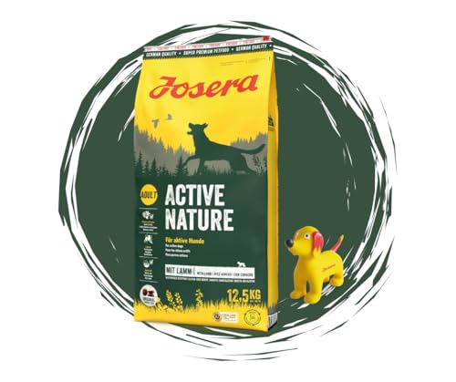 Josera - Hundefutter - Josera Exclusive ActiveNature - Trockenfutter 12,5 KG Premiumfutter mit Lamm & Geflügel + Goodie Quietsche Seppl