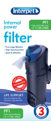image for Interpet Internal Aquarium Fish Tank PF1 Power Filter, Cleans Water, f