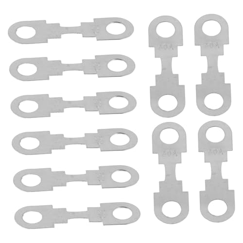 Kit de reemplazo de fusibles planos para automóvil Hemobllo, 30 unidades, chapas de fusible de aleación de zinc, protección de circuitos vehiculares miniatura 1