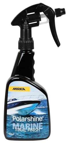 Mirka Polarshine Marine Final Finish / 500 ml/Agent de nettoyage et de finition de haute qualité, sans silicone, pour toutes les surfaces de bateaux / 7998300501PM