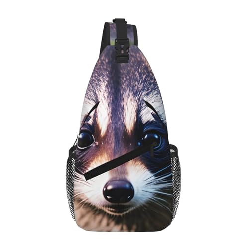 Sac à bandoulière unisexe Little Raton Laveur Face 1 pour ne plus s'encombrer en voyage