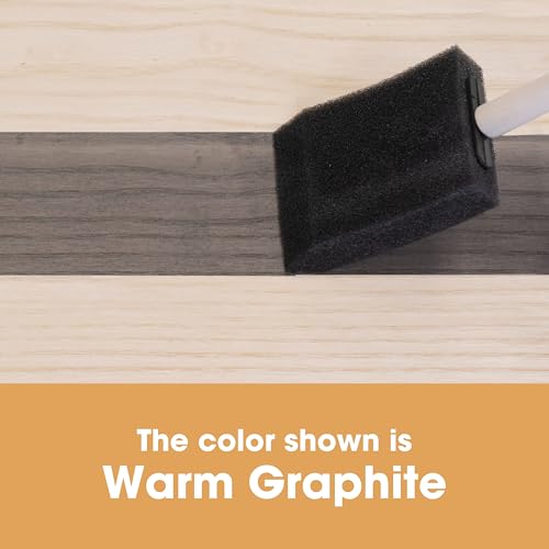 Furniture Clinic Wood Stain | Warm Graphite | Water Based | Fast Drying, Low Odor, & Non-Toxic | for Indoor & Outdoor Furniture and More | Multiple Finishes | (8.5oz / 250ml)