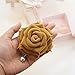 9cm OLD VELVET ROSE Flower Brooch Pin By NhanDo Handmade – Floral Brooch Pin, Handmade Gift Ideas, Gift for her, Gift For Mom, Bridesmaid gift, valentines day gifts (Buff Yellow)