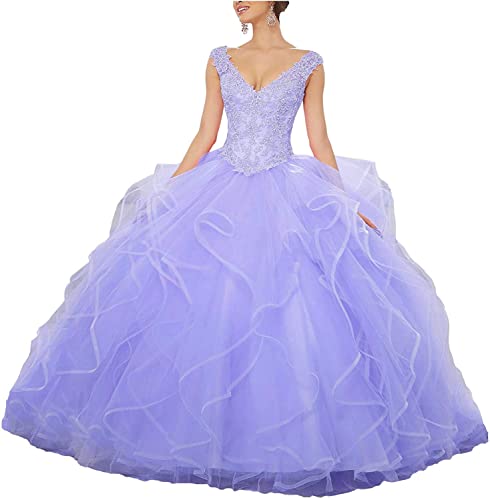 Image of QXMYOO Ball Gown Quinceanera Dresses Sweet 16 Prom Party Princess Dress for Teens