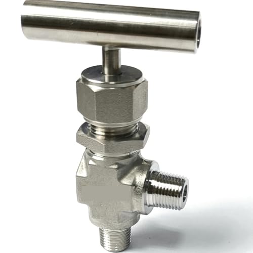 Válvula aguja de ángulo recto NPT 1/8 de liberación rápida y 4000 PSI