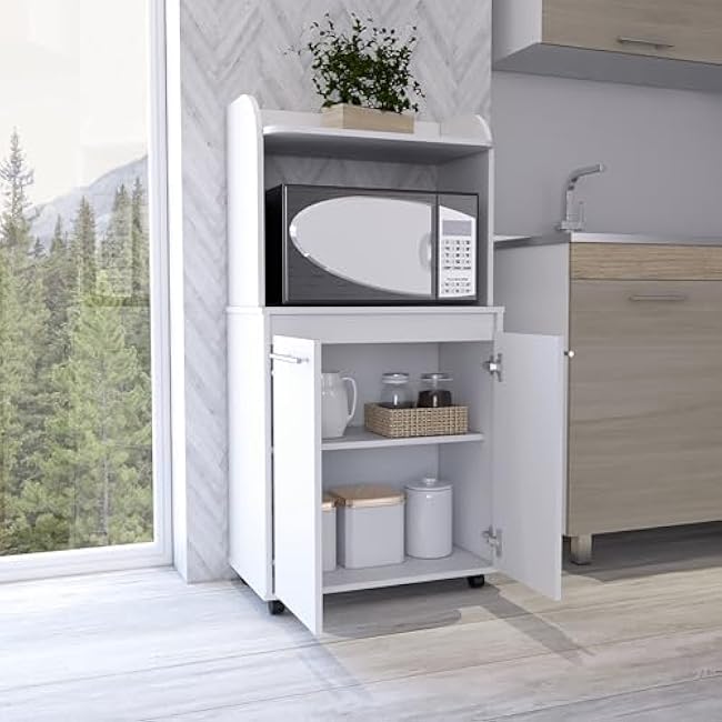 1-Shelf 2-Door Kitchen Pantry White,for Restaurants-WHq9avl1