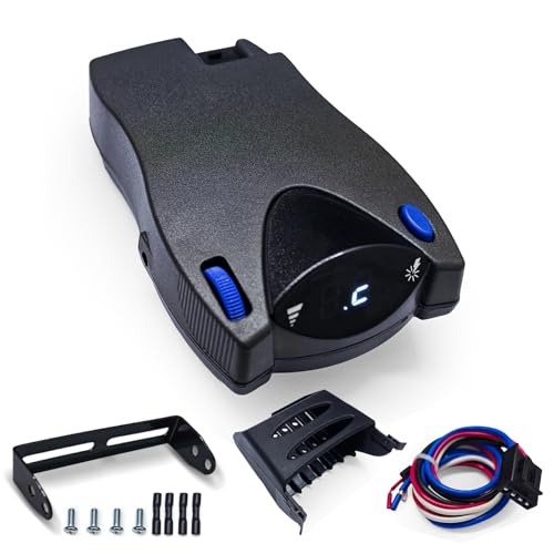 Lrichy 90885 Electronic Proportional Brake Control Kit for 1-4 Axle Trailers, Electric Over Hydraulic Brake Controller Compatible with Tekonsha Prodigy P2, Ford, GM, Chevy, Dodge, RAM, Toyota, Jeep