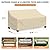 Patio Sofa Cover, 3-Seater 420D Outdoor Couch Covers Waterproof Winter, Patio Furniture Cover Loveseat, Outdoor Sofa Covers with Anti UV and No Tears, No Fading(Beige, 78" W x 34" D x 31" H)