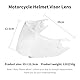 Helmvisier für Shark D Skwal D-Skwal 2 Spartan,Motorradhelm Visier,Motorrad Windschutz Helm Objektiv Visier,Integralhelm Visier UV-Beständig,Motorradhelm Visier Ersatz(Transparent)